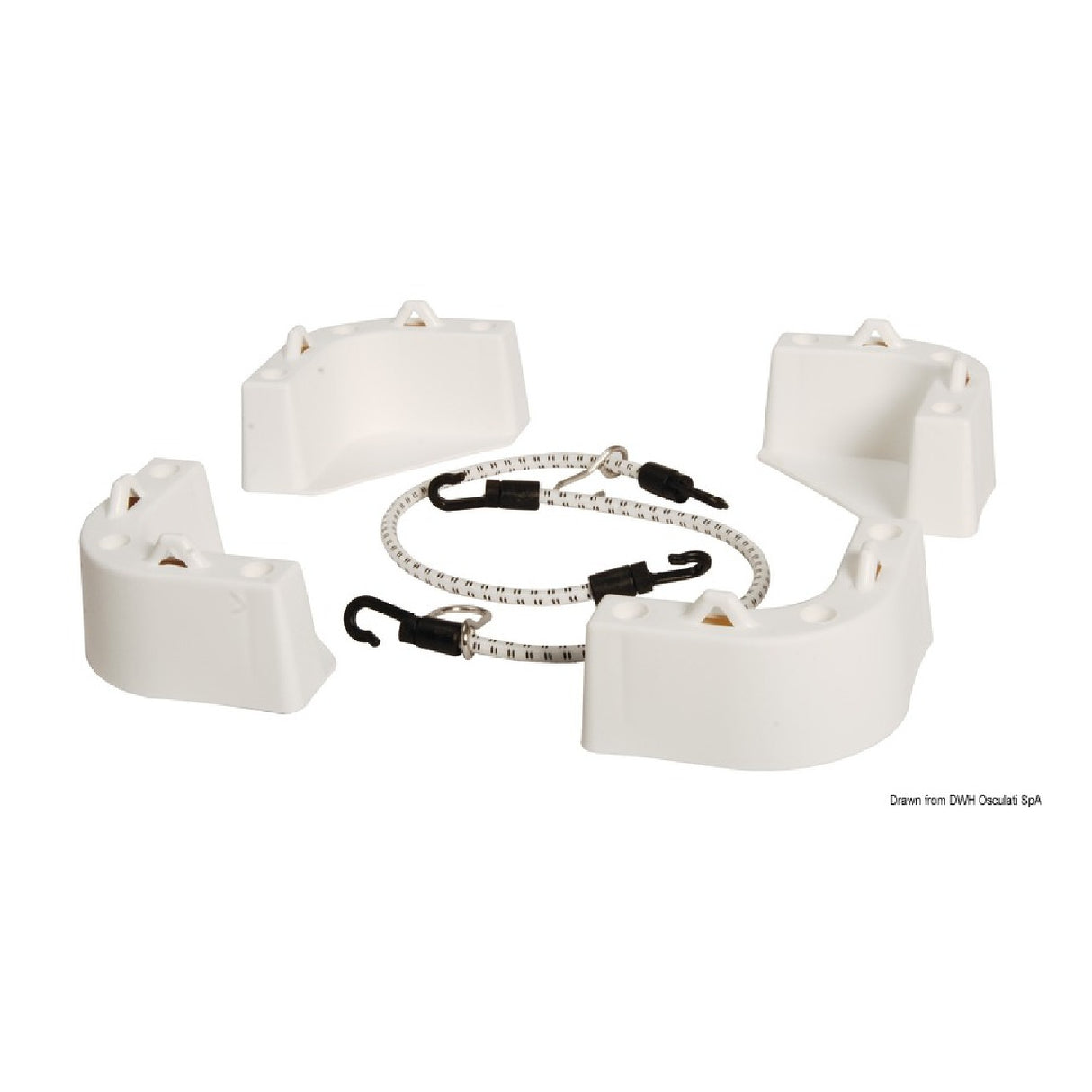 Sistema de montaje universal Osculati para neveras 50.156.12