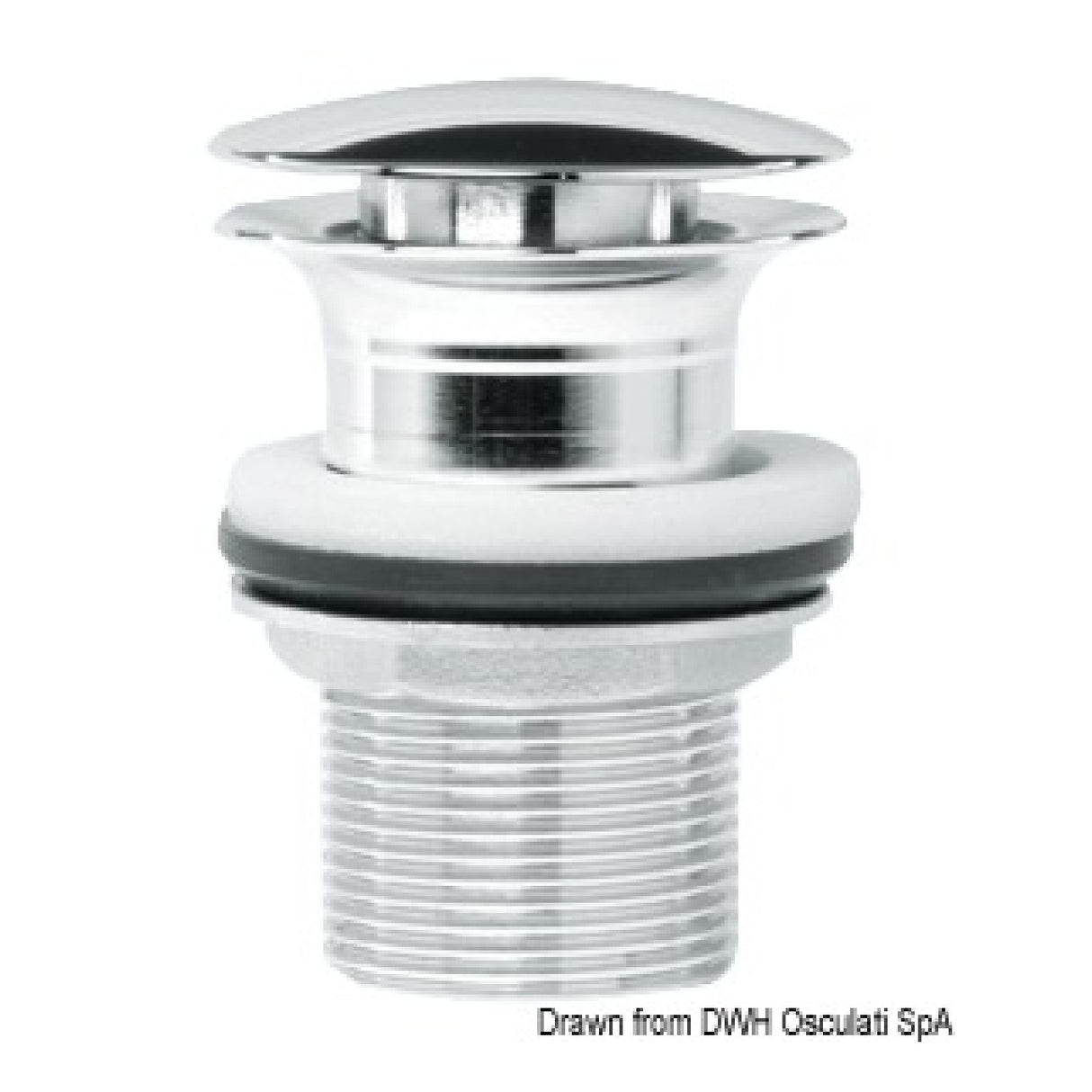 Osculati Piletta in ottone cromato 50.186.97