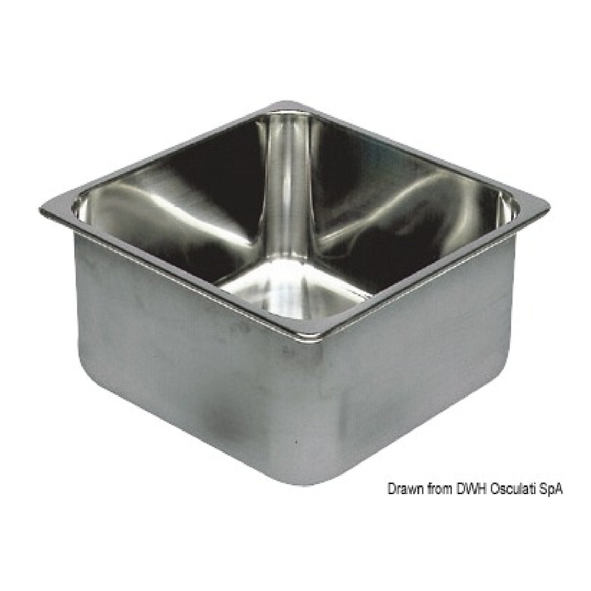 Osculati Lavello rettangolare in inox 150 mm profondita 50.187.23