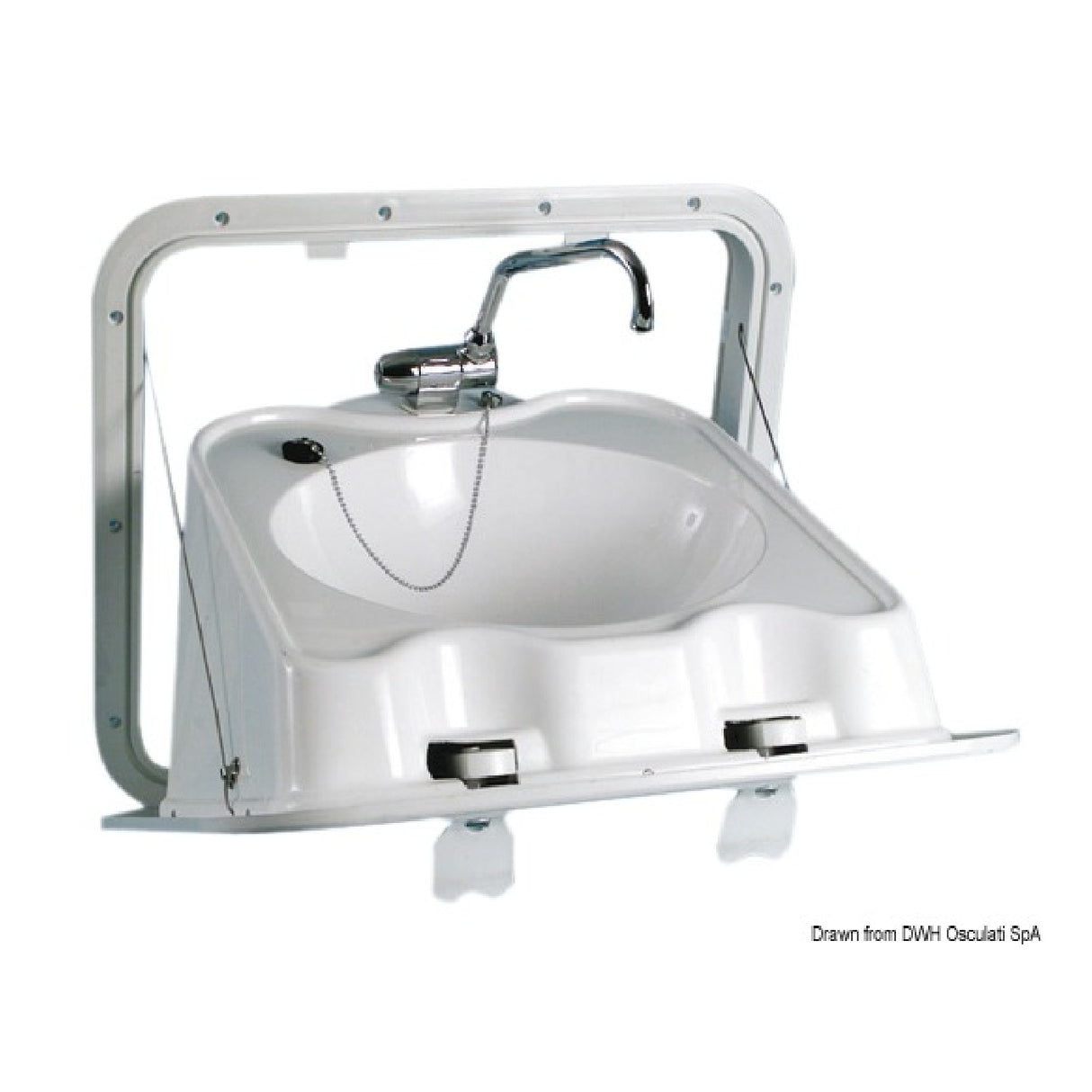 Osculati Lavello in ABS pieghevole a parete 50.188.68