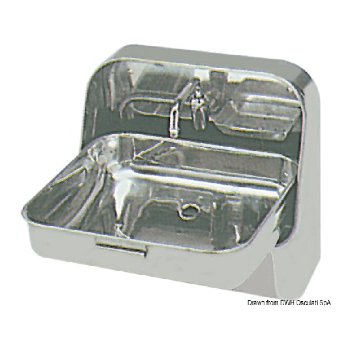 SCM Marine Equipment Wandspüle, komplett aus Edelstahl