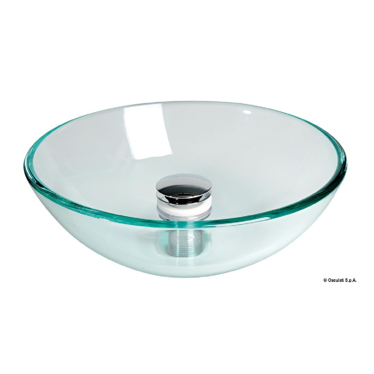 Osculati Lavello semisferico in vetro trasparente 50.189.34