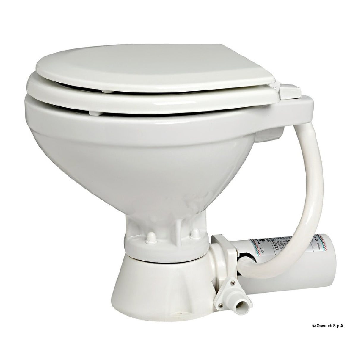 Inodoro eléctrico Osculati con asiento de madera 50.205.12