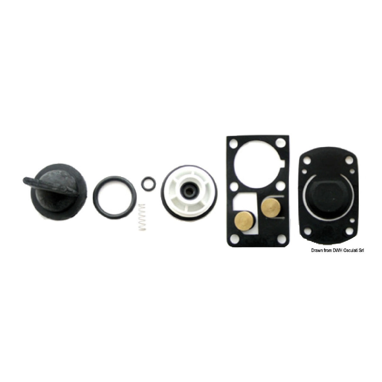 Osculati Replacement Gasket and Valve Kit 50.207.14