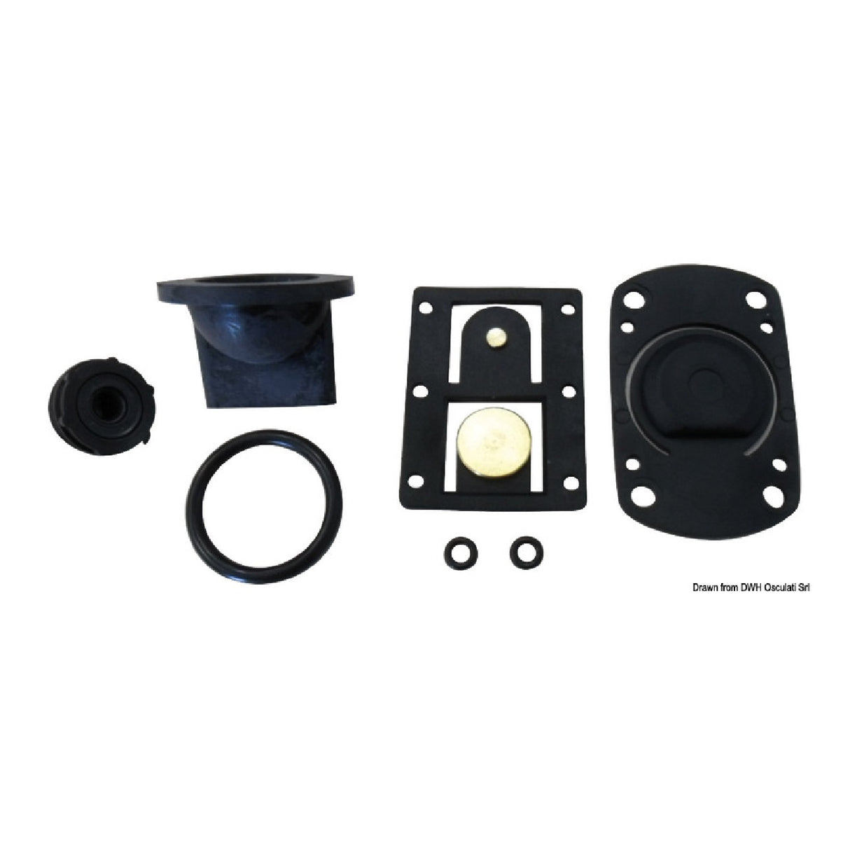 Osculati Replacement Gasket and Valve Kit 50.207.14