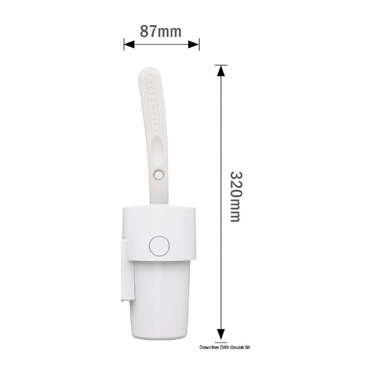 OceanAir Hanging Toilet Brush Holder