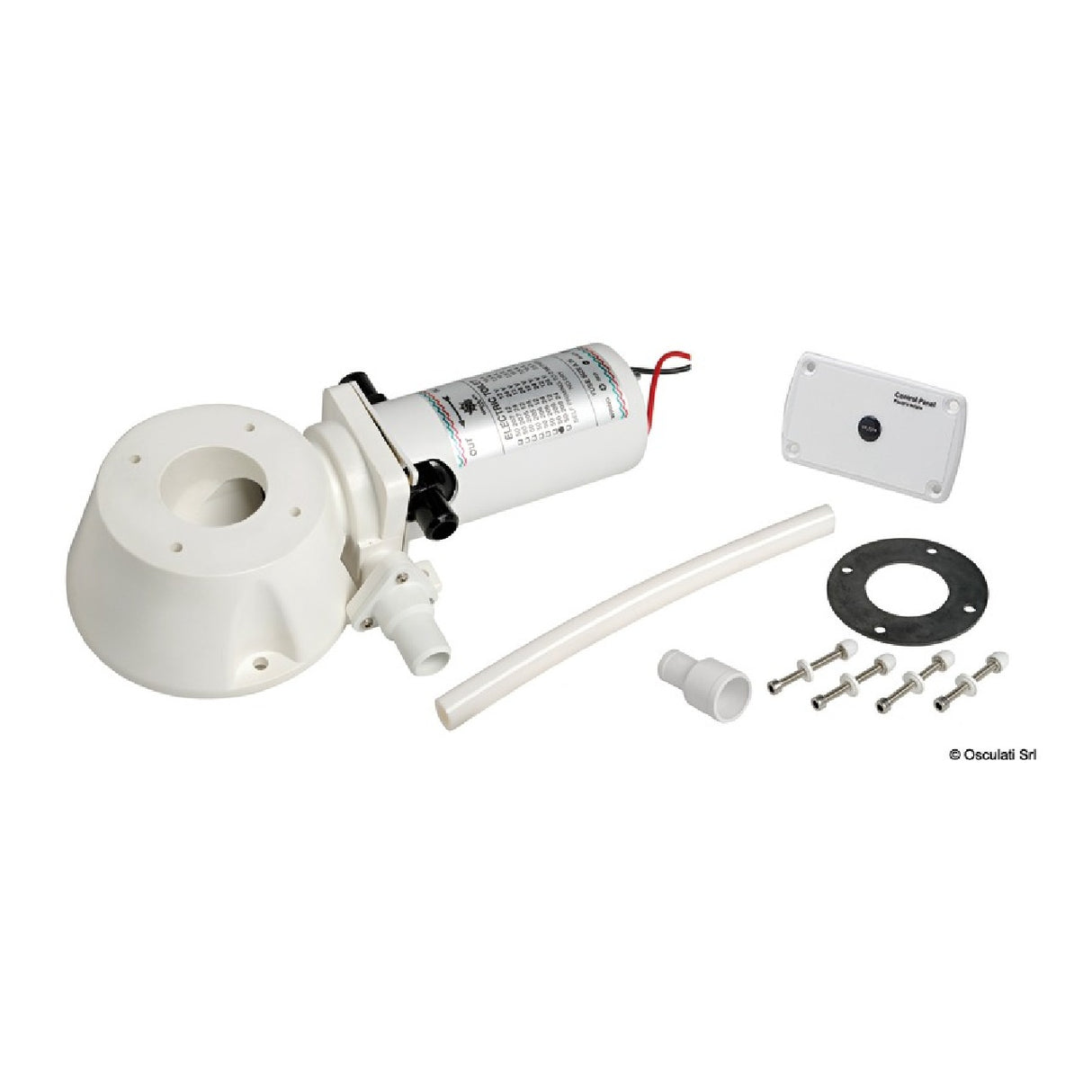 Kit de conversión de inodoro marino manual a eléctrico Osculati 50.209.12