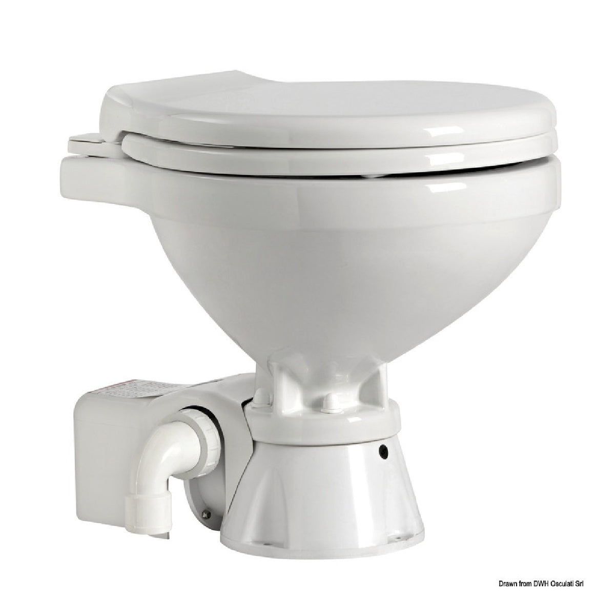 Osculati WC Aspirador silencioso ahorrador de espacio 12V 50.210.12