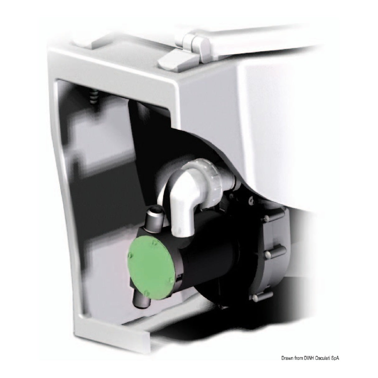 Osculati Inodoro eléctrico Slim 50.214.12
