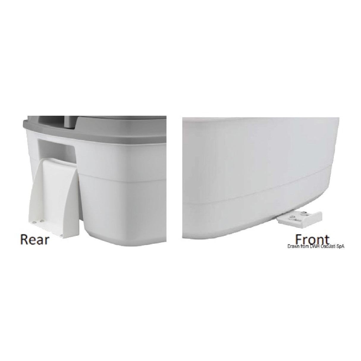 Tecma Kit fissaggio a pagliolo Porta Potti Qube