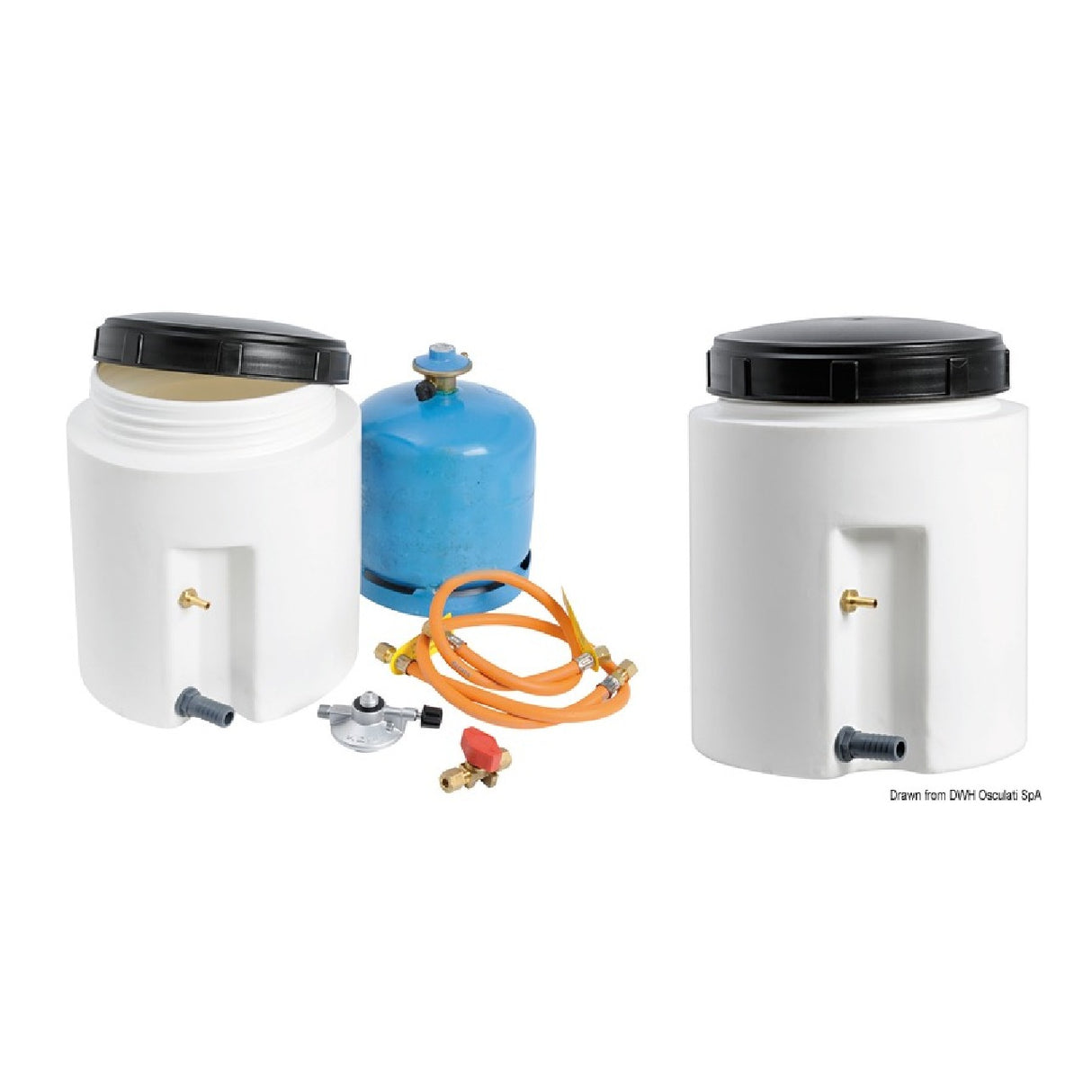 Osculati Watertight gas cylinder container 50.251.00