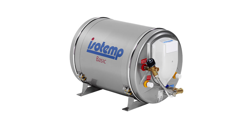 Calentador de agua para barco Isotemp Basic/Slim de 15 litros (acero inoxidable)