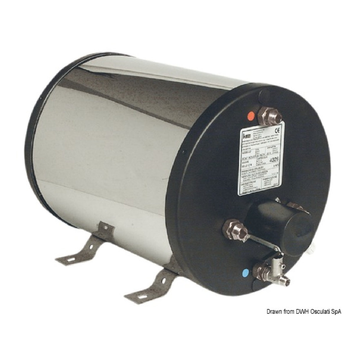 Calentador de agua de acero inoxidable para barcos Ati di Mariani