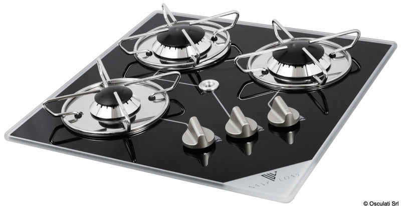 Osculati 3-Flammen-Gaskochfeld 400 x 400 mm 50.706.15