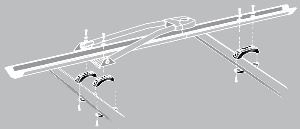 Montblanc Set 4 adattatori per barre ovali