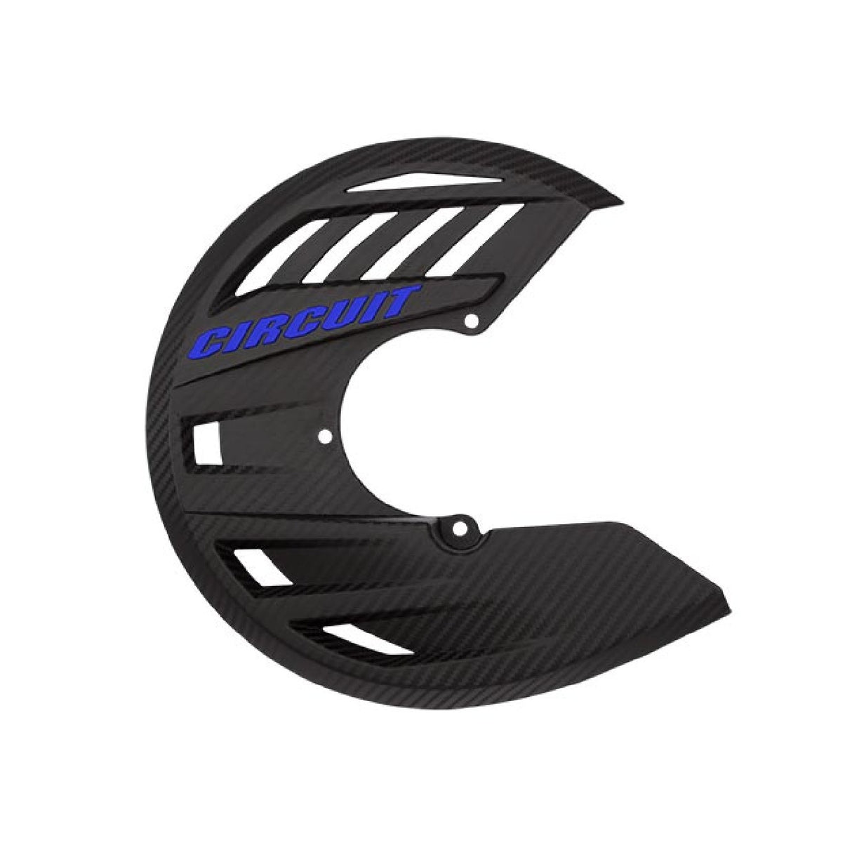Circuit Copridisco Freno anteriore motocross Carbon Look scritta Blu CD007-2D4