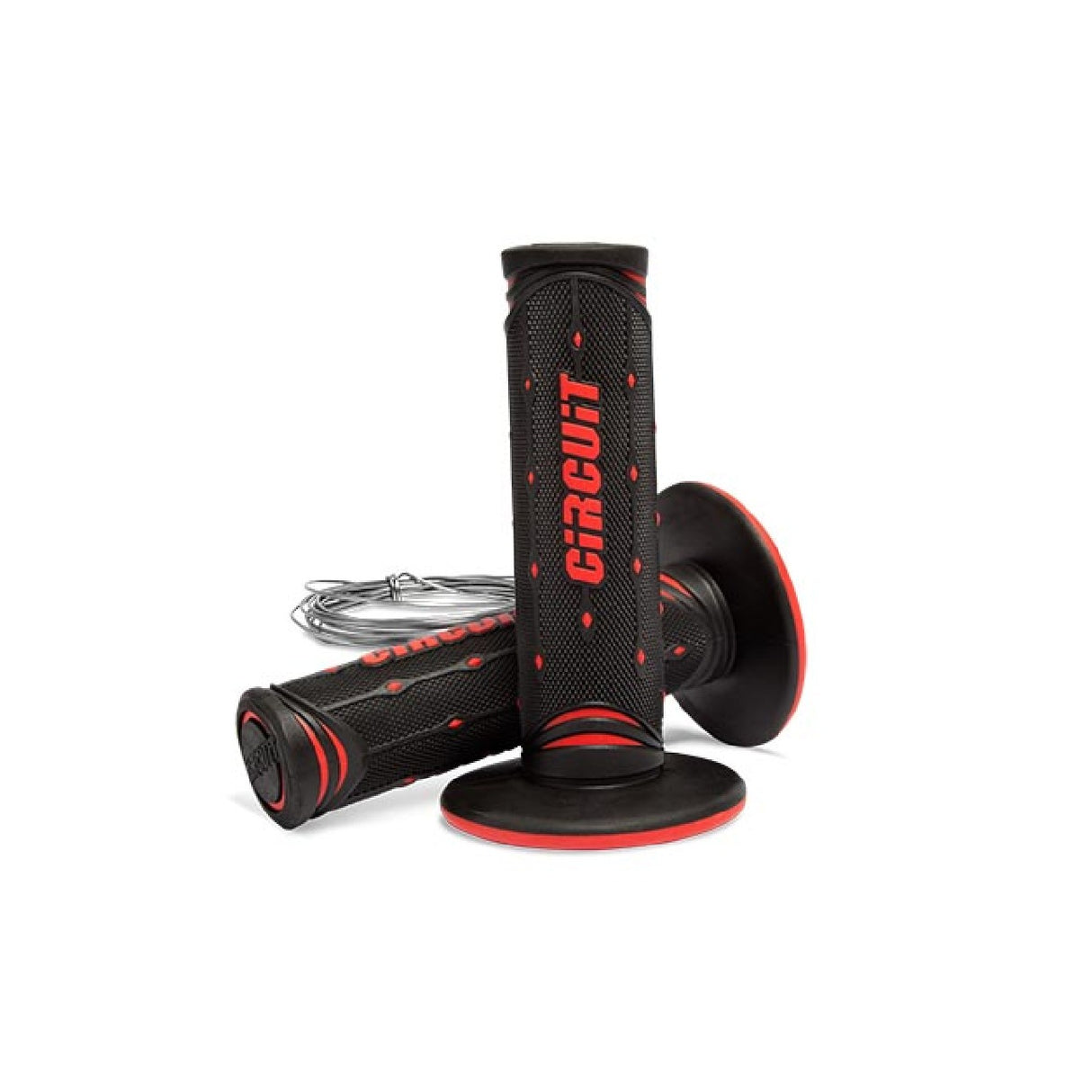 Circuit Equipment Manopole Moto JUPITER colore Nero-Rosso MA042-215