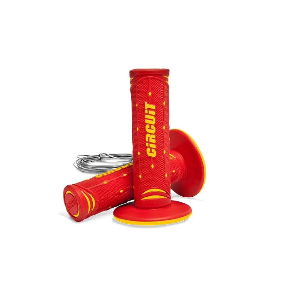 Circuit Equipment JUPITER Motorradgriffe Rot-Gelb MA042-256