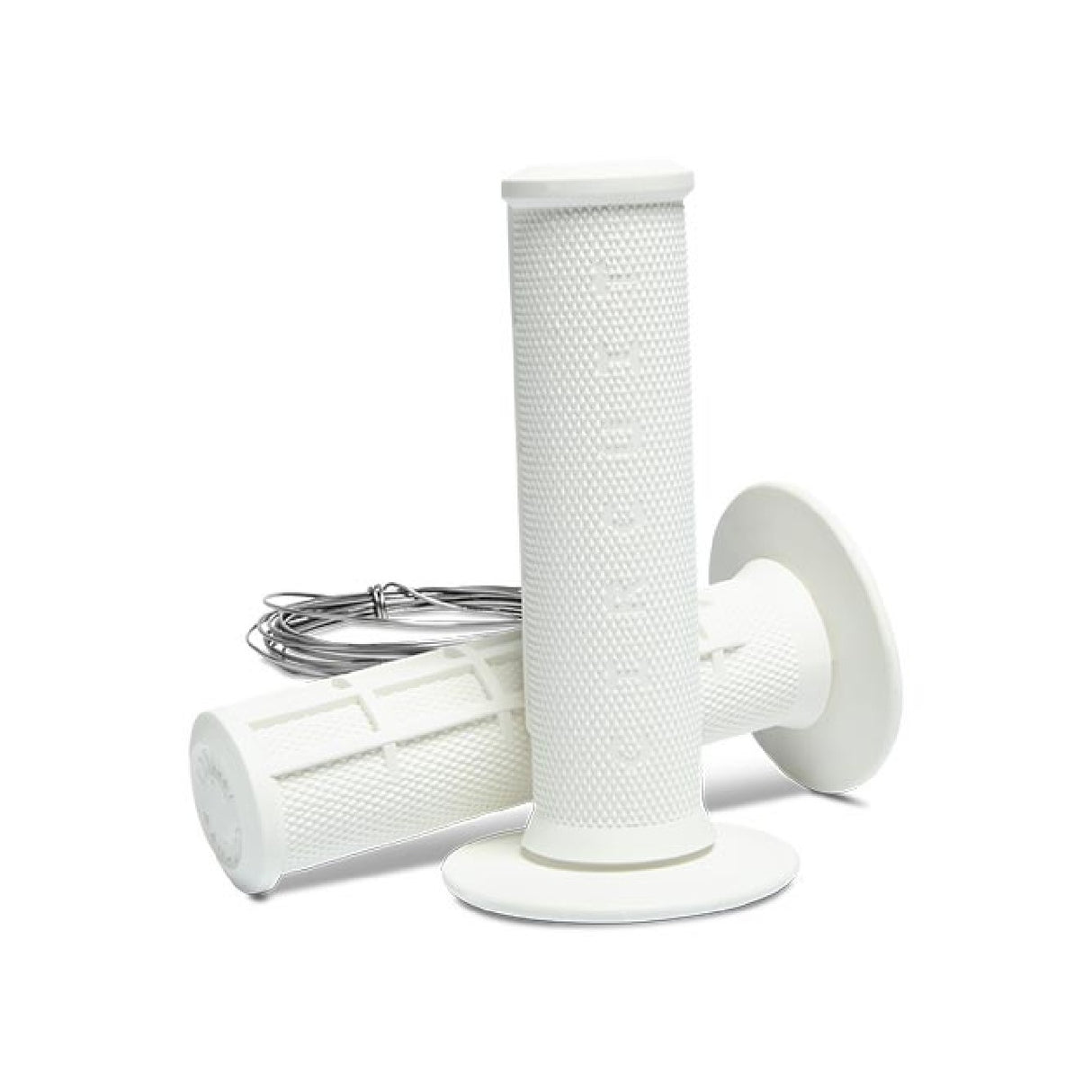 Puños de motocicleta Circuit Equipment COBRA III blancos MA003-002