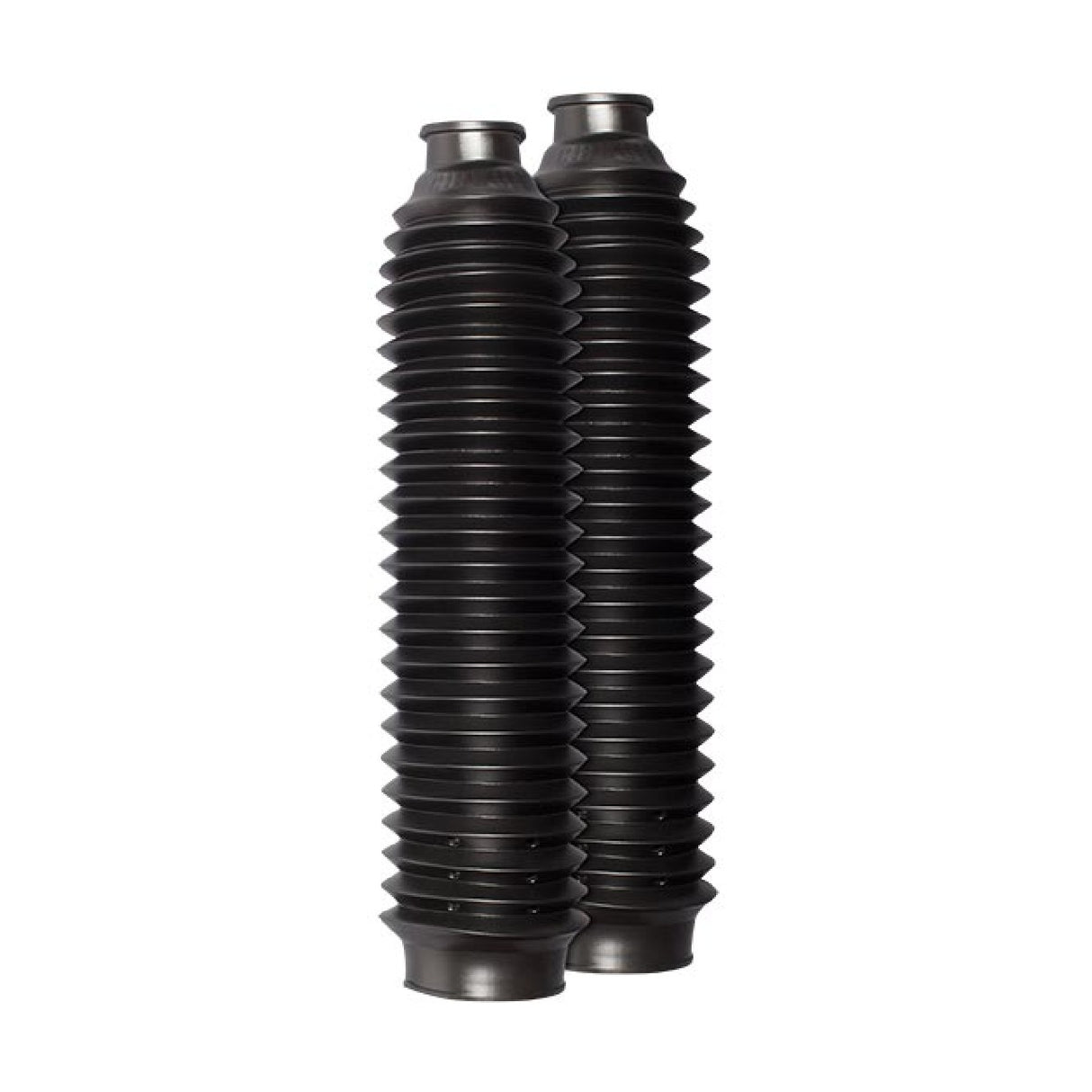 Fuelles de horquilla universales para motocicleta Circuit Equipment, 24 dientes, negros, SS003-001
