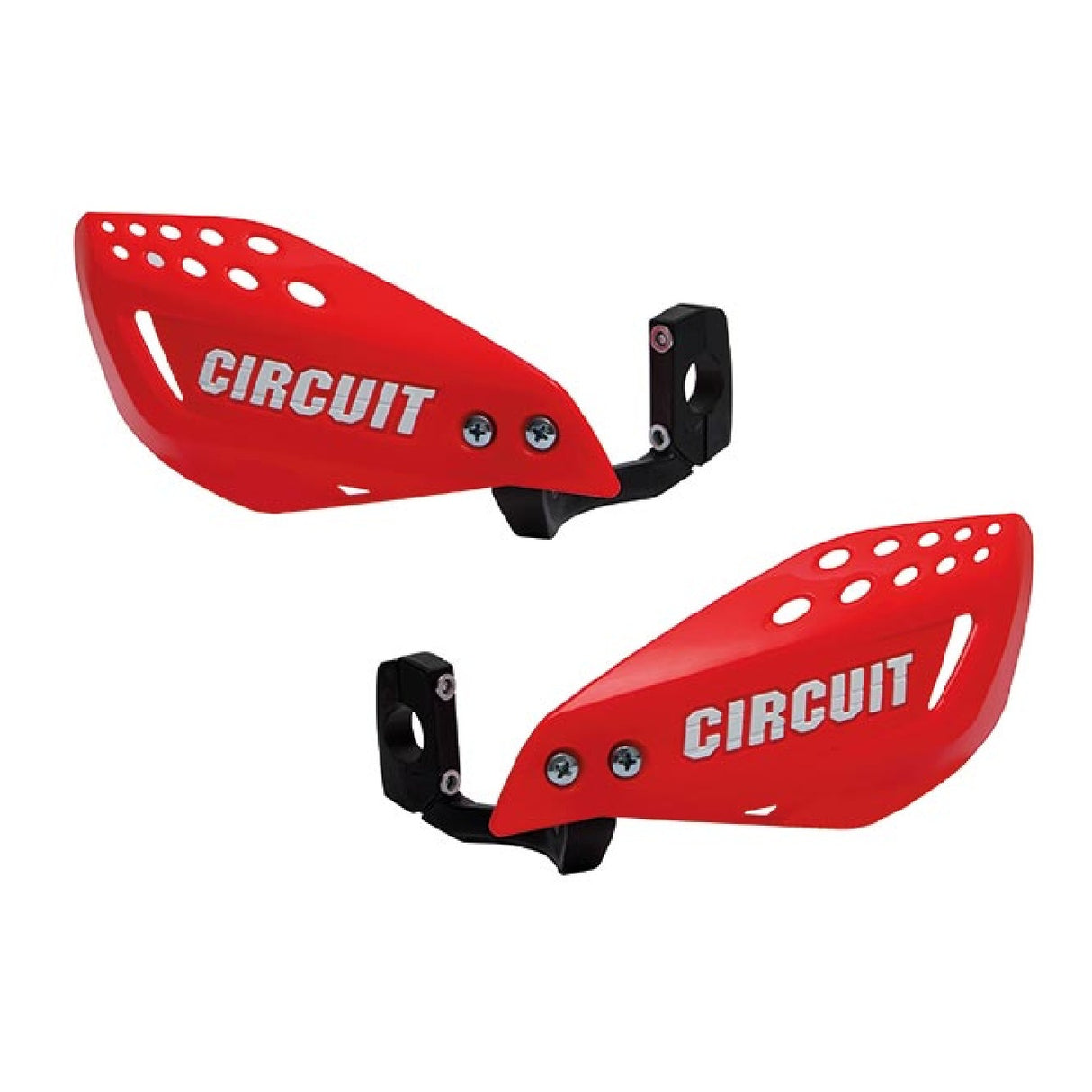 Circuit Equipment Universal-Motorrad-Handschützer VECTOR Rot Fluoreszierend-Weiß PM061-2A2