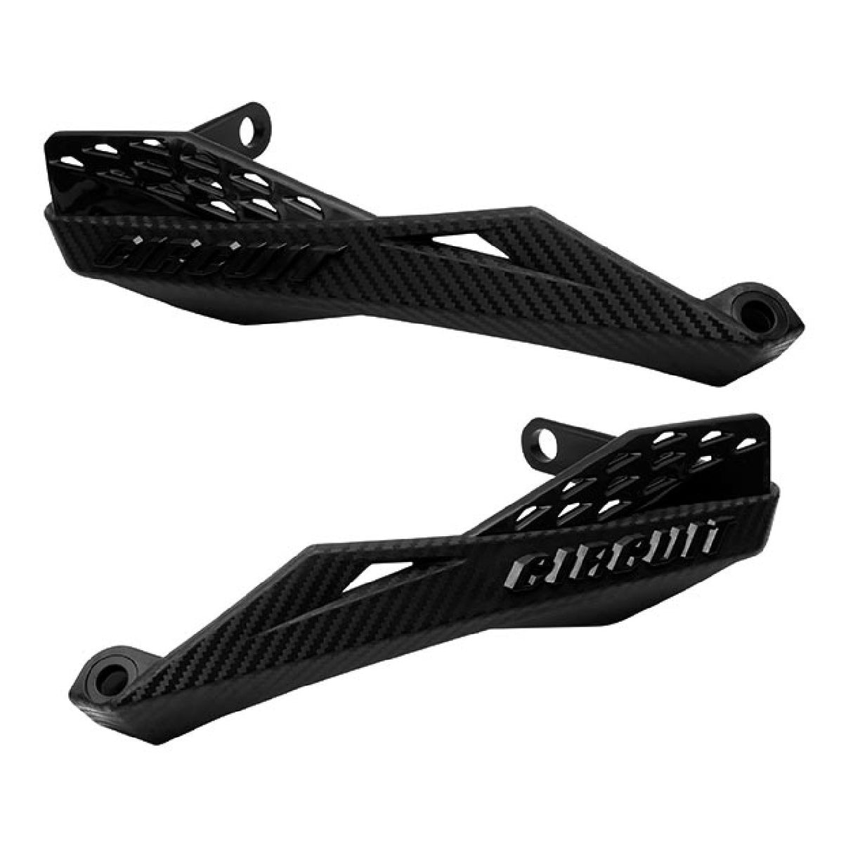 Paramanos universales de nailon para motocicleta Circuit Equipment FENIX, color negro, PM081-211