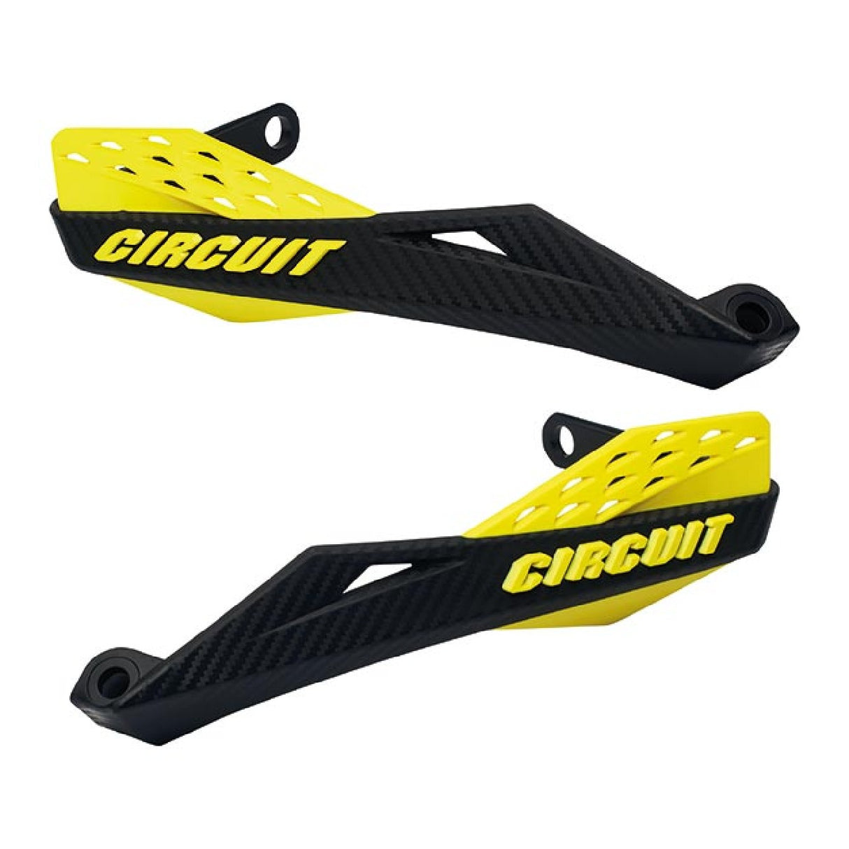 Circuit Equipment FENIX Nylon Universal Motorrad-Handschützer Schwarz-Gelb PM081-216