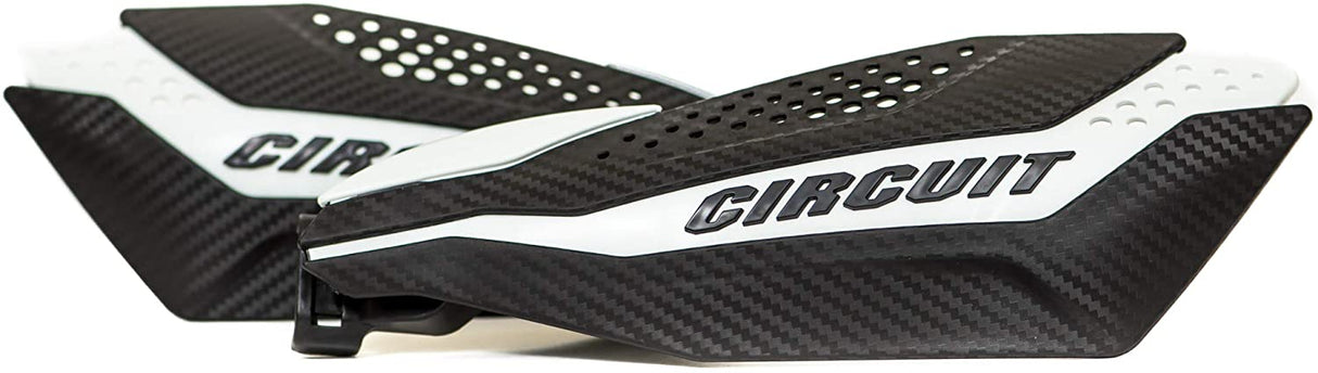 Guardamanos Circuit Equipment Dakar Carbono Blanco con Kit de Montaje PM038-2D2