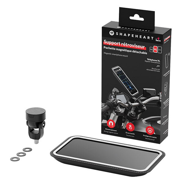Shapeheart Motorrad-Spiegelkappenhalter Größe XL
