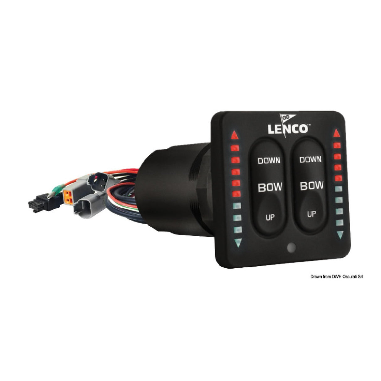 Lenco Bedienfeld für taktile Schalter zur Trimmklappe