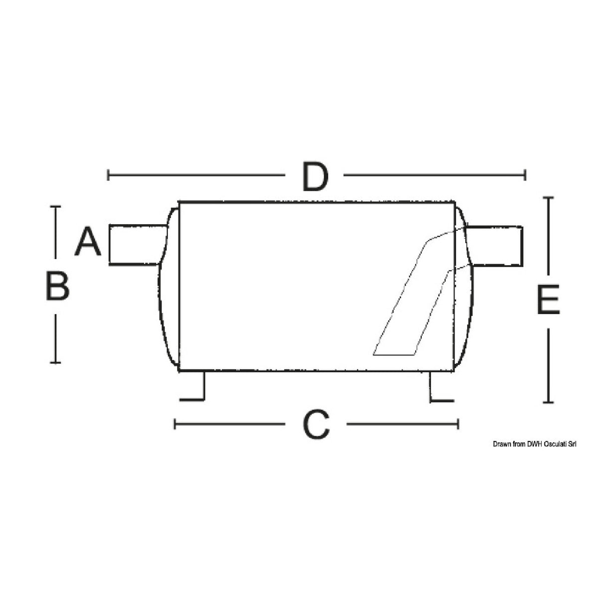 Osculati Silenziatori di scarico circolare 51.390.01