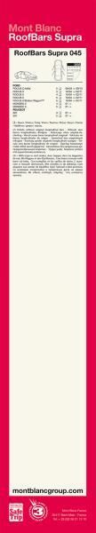 Montblanc Supra 45 Roof Rack Bars