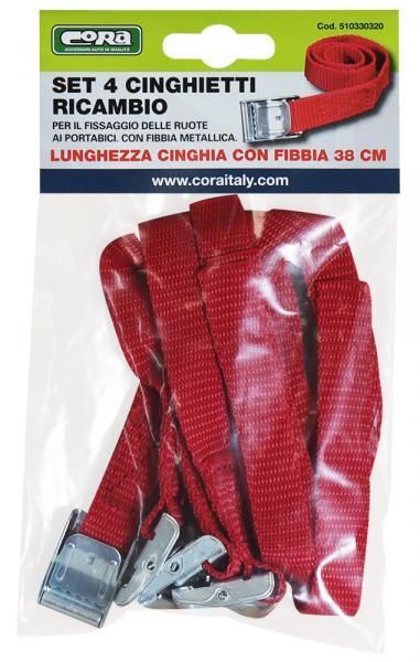 Juego de 4 correas de sujeción para ruedas de bicicleta Montblanc