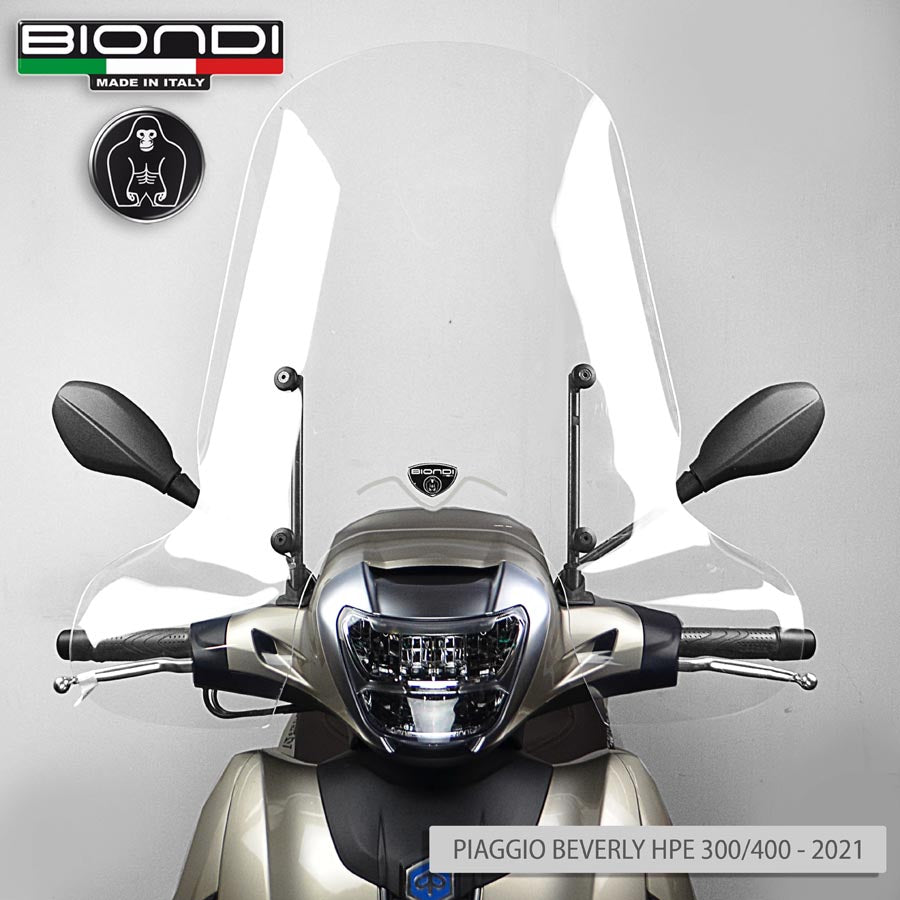 Biondi Parabrezza Linea Z + Kit Attacchi Piaggio Beverly 300 HPE 2021-2024