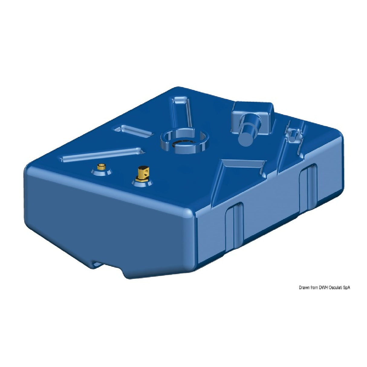 Osculati Benzintank aus vernetztem Polyethylen, 62-347 l, 52.035.01