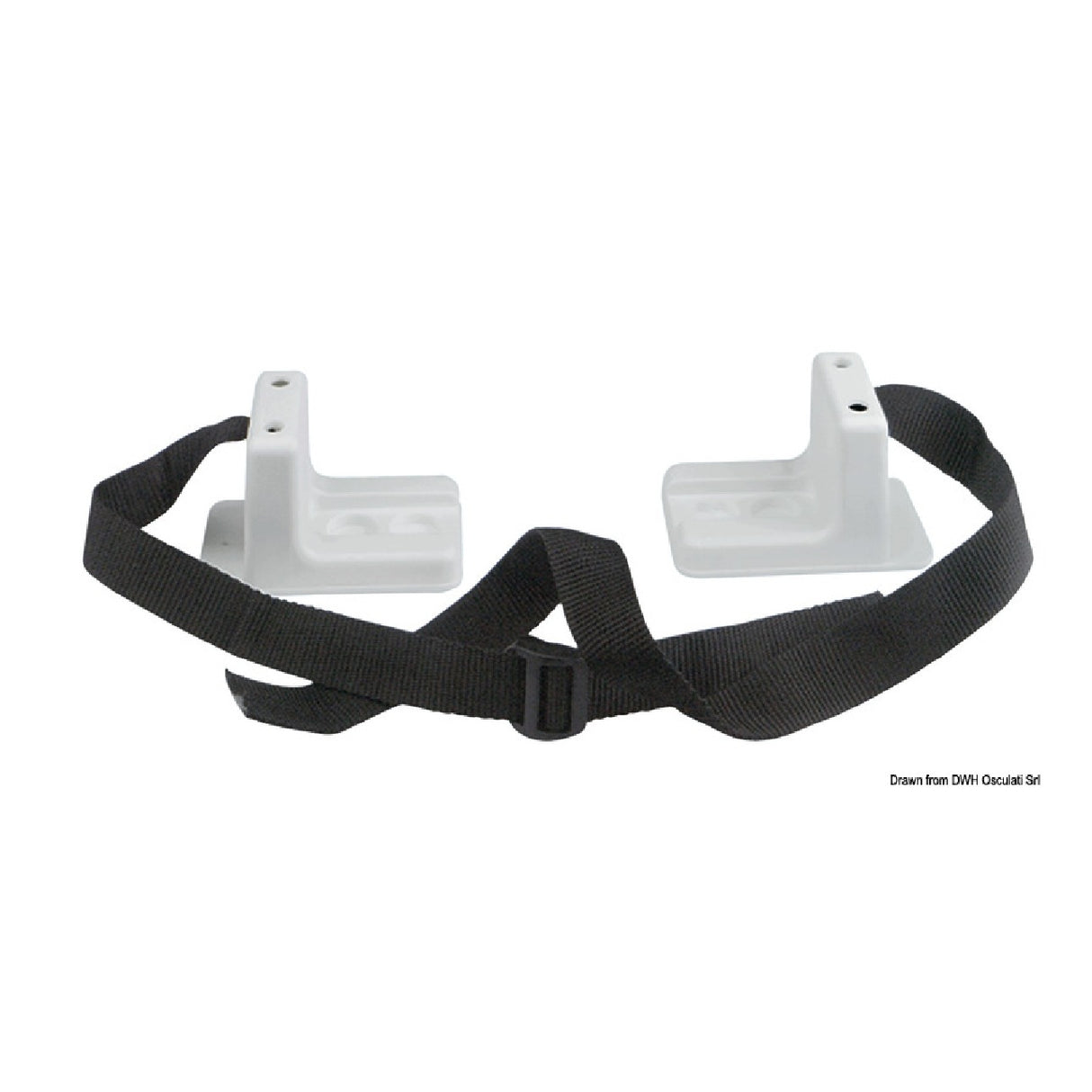 Osculati Serie di quattro staffe 52.038.04