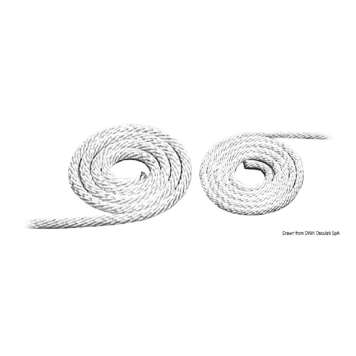 Osculati Treccia elicoidale per avviamento motori fuoribordo 100 mt 52.049.03