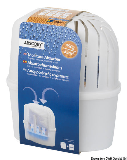 Absorbente de humedad Osculati ABSODRY Classic 450 gramos 52.153.03