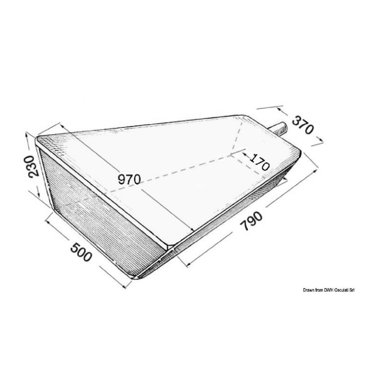 Osculati Serbatoio rigido per acqua 52.194.00