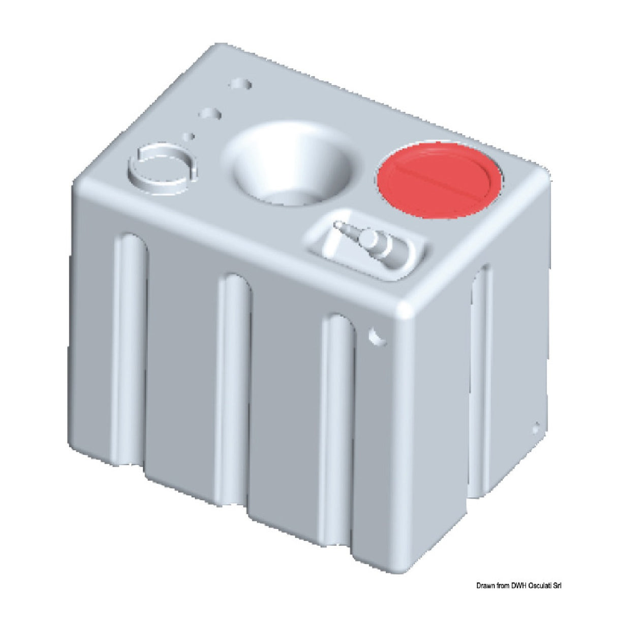 Tanque rígido modular Osculati para agua potable horizontal 52.194.80
