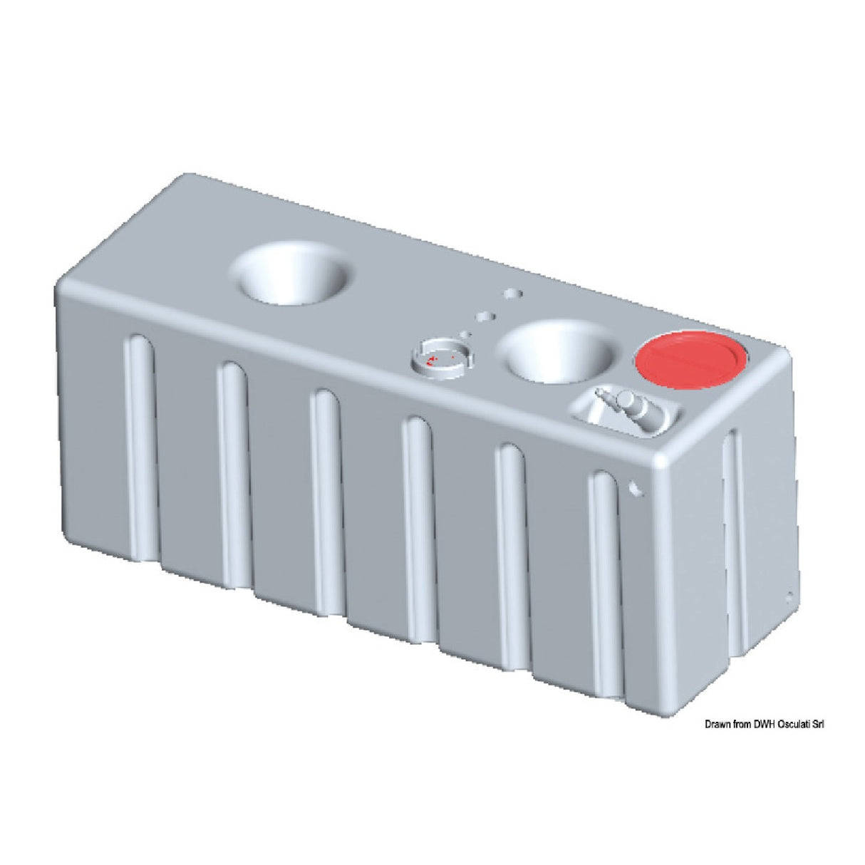 Tanque rígido modular Osculati para agua potable horizontal 52.194.80