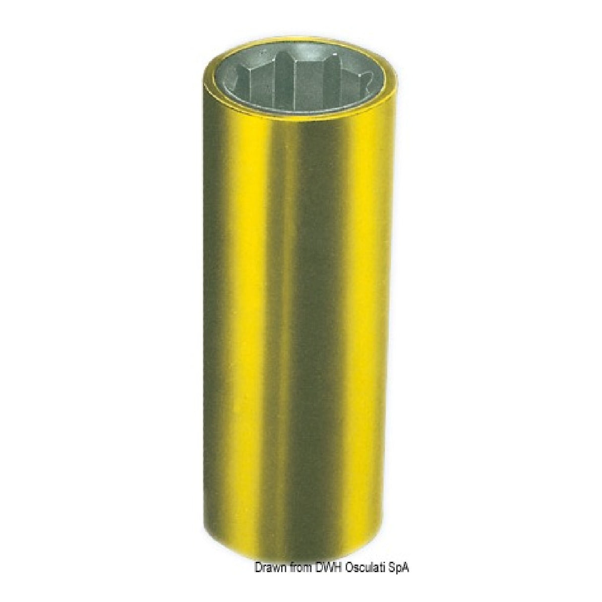 Casquillo Osculati para líneas de ejes con armadura exterior de latón, versión exterior/interior en milímetros 52.308.20