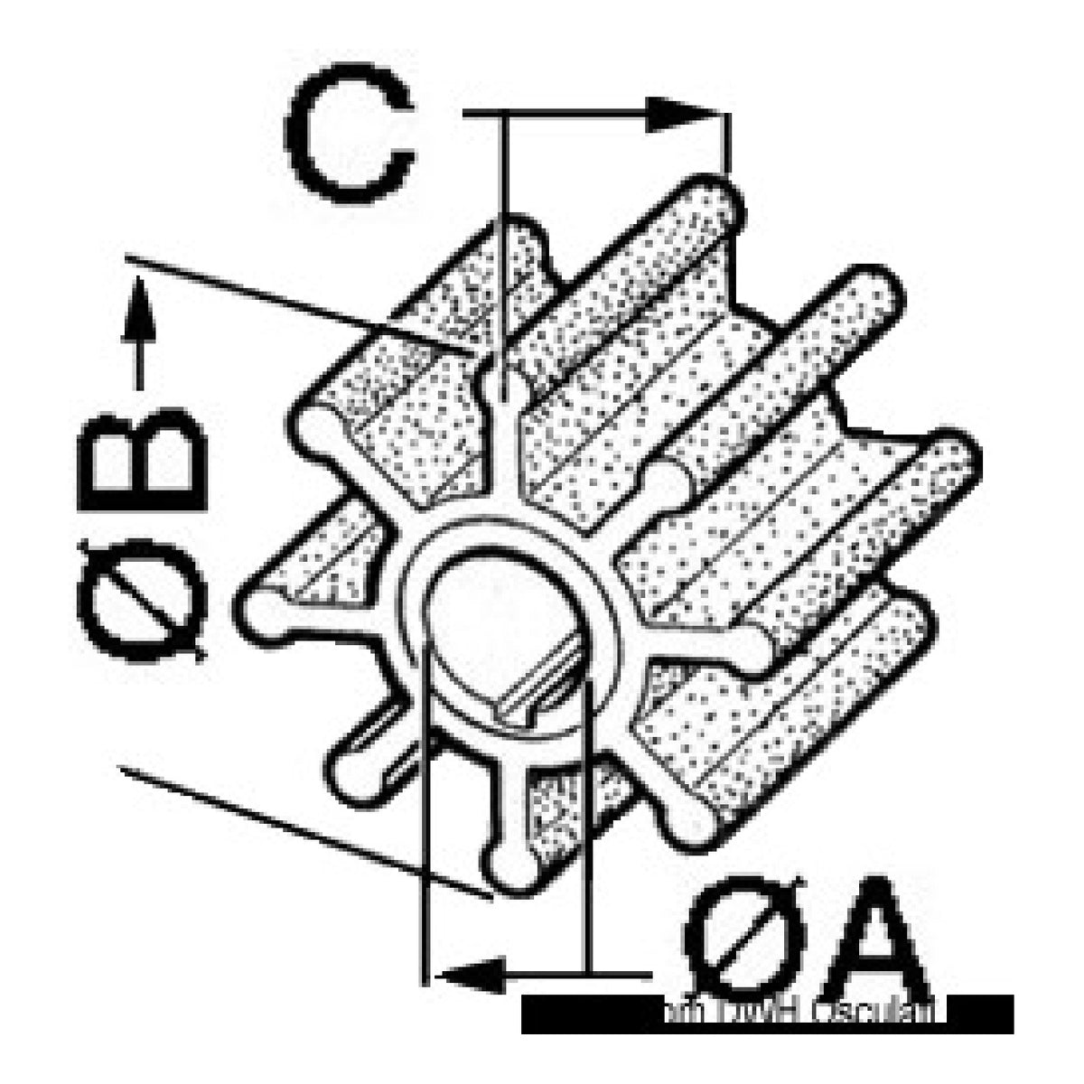 Cef Marine Mercury Impeller 20/30 PS