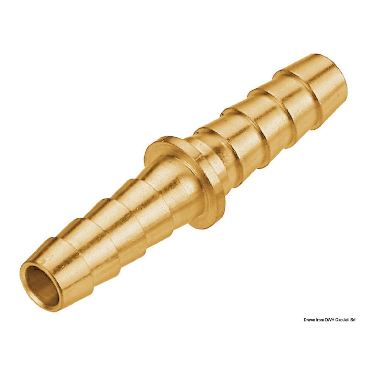 Conector de tubería de combustible de latón Osculati 52.732.14