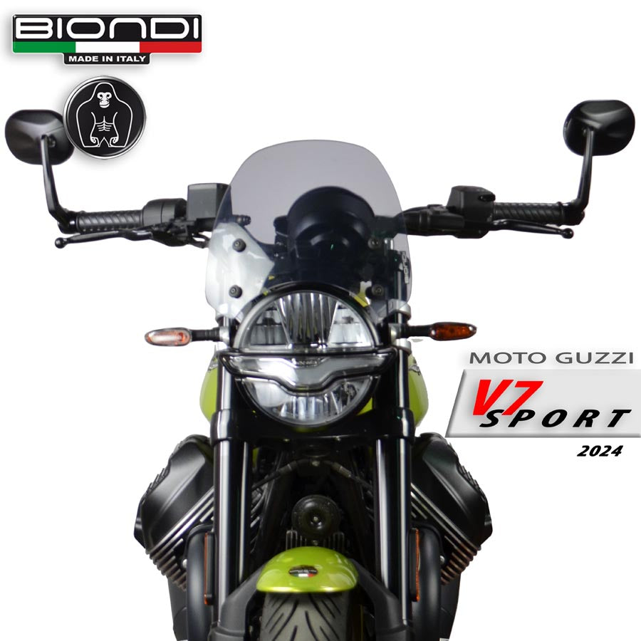 Biondi Cupolino Sport Fumè Chiaro Moto Guzzi V7 III / IV / Sport e V9 Bobber