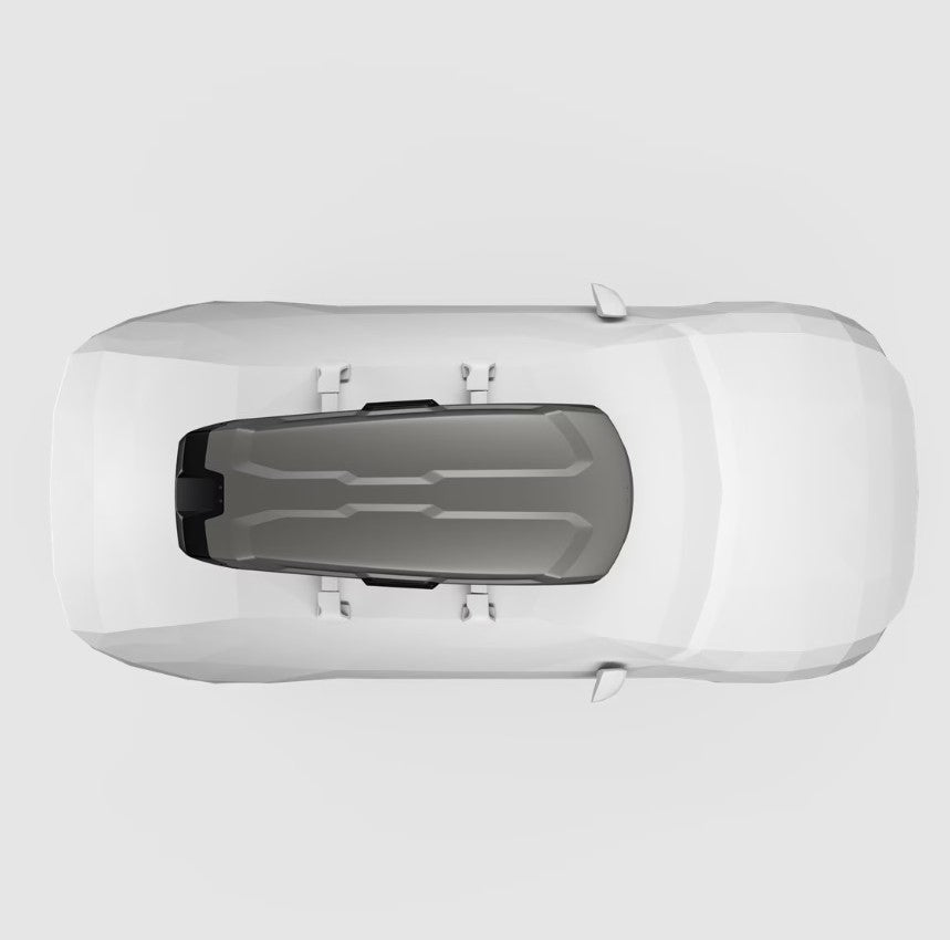Thule 613700 Auto Vector L Dachbox, Matt Titanium, Zweifarbig
