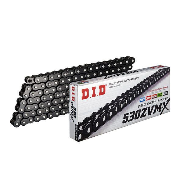 Did Chain 530Zvm-X Schwarz - Länge: 120 Glieder mit Nietverbindung Zj