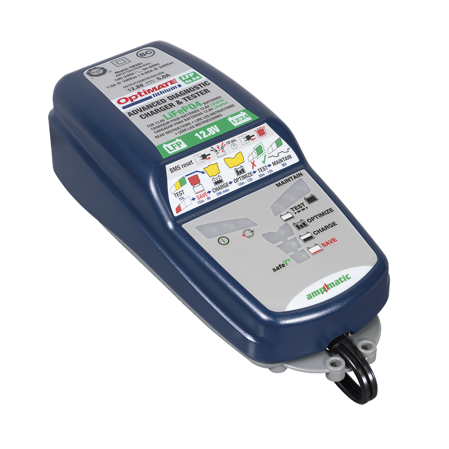 Cargador de baterÃa de litio 4S de 6 amperios OPTIMATE para motocicleta y scooter Tecmate TM-390