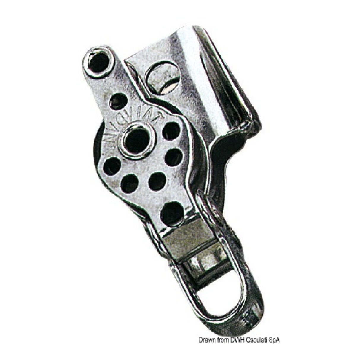 Viadana Edelstahlblock 1/2/3 Riemenscheiben Becket Choke 17x5