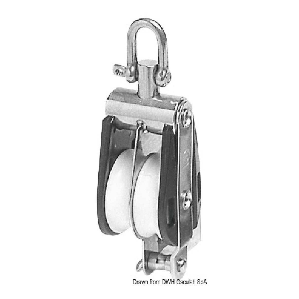 HYE Offshore Block 2 sheaves fixed or swivel with becket